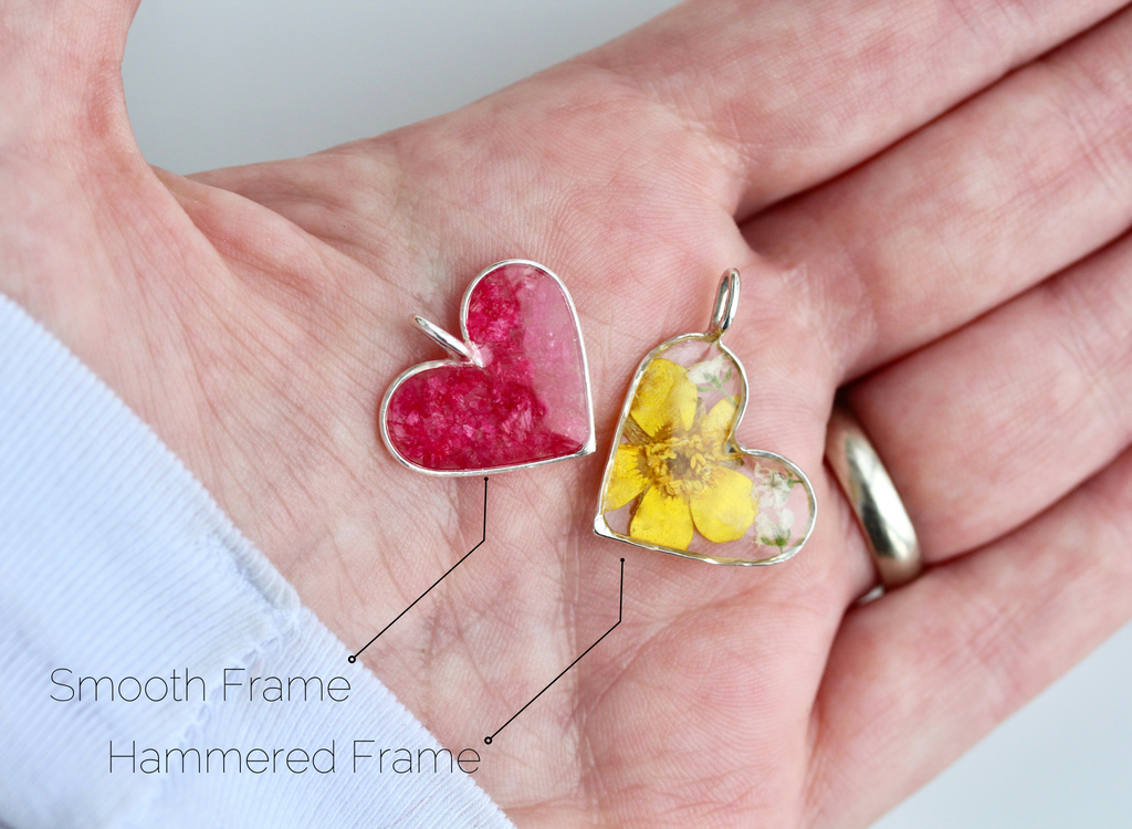 Framed Heart Pendants